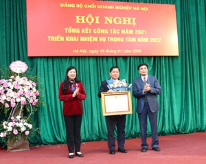 Đảng ủy Khối Doanh nghiệp Hà Nội: Tổng kết công tác năm 2021, triển khai nhiệm vụ trọng tâm năm 2022